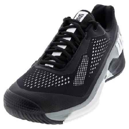 WILSON Men's Sneaker, Black/White/Monument, 8.5