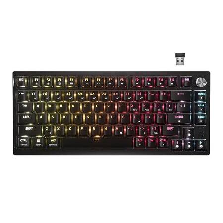 Corsair K65 Plus ワイヤレス 75% RGB ホットスワップ可能 メカニカルゲーミン...