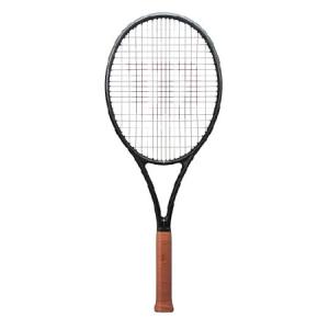 Wilson RF 01 ガットングパフォーマンステニスラケット - グリップサイズ 1-4 1/8インチ、センセーション16 ミッドレンジテンションでナチュラル。