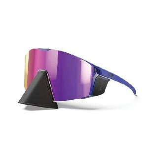 Julbo Edge Cover Mountain Sunglasses - Blue Frame - Black Lens (Spectron 4)