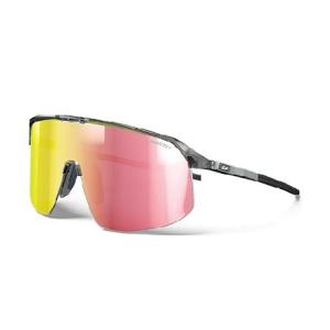 Julbo Density Performance Sunglasses - Black/Gray Frame - Pink Gold Lens (REACTIV 1-3 Light Amplifier)