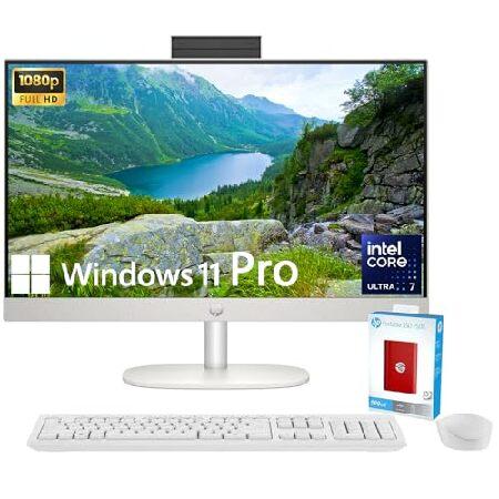 HP 27" All-in-One Desktop Computer, FHD IPS Displa...