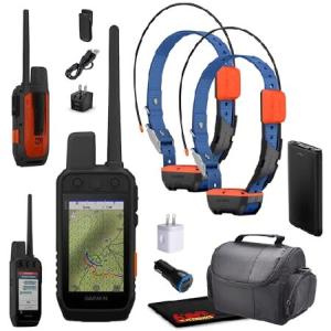 Garmin Alpha 300i Handheld Advanced Dog Tracker ＆ Training System with inReach Technology Bundle with 2X Garmin Dog Collars Alpha T20 Tracking Collar