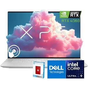 Dell XPS 16 AI電源 OLED UHD タッチスクリーンノートパソコン ・ Intel Core Ultra 9 185H ・ GeForce RTX 4060 (Windows 11 Pro, 32GB DDR5X RAM ・ 1.5TB)。