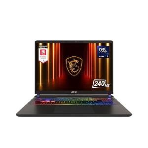 MSI Vector 16 HX AI 16インチ 240Hz QHD+ ゲーミングノートパソコン:Intel Core Ultra 9-275HX、NVIDIA Geforce RTX 5070Ti、16GB DDR5、1TB NVMe SSD、Thunder
