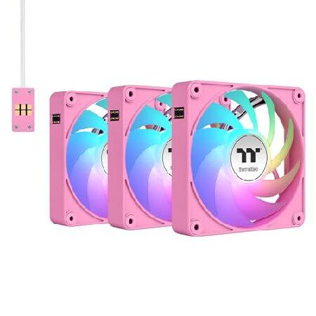 Thermaltake CT120 EX ARGB Sync PC冷却ファン 3個パック PWM 5...