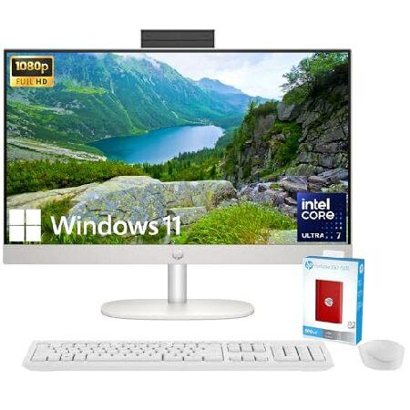 HP 27" All-in-One Desktop Computer, FHD IPS Displa...