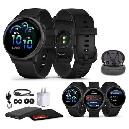 Garmin Vivoactive 6 Smartwatch Slate with Black Si...