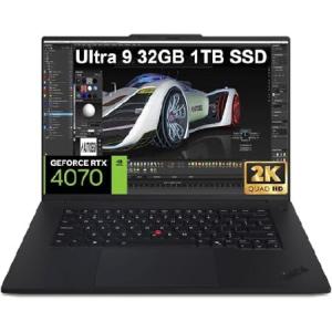 Lenovo ThinkPad P1 Gen 7 AI Mobile Workstation Laptop (Intel Ultra 9 185H, NVIDIA RTX 4070 8GB, 32GB RAM, 1TB SSD, 16