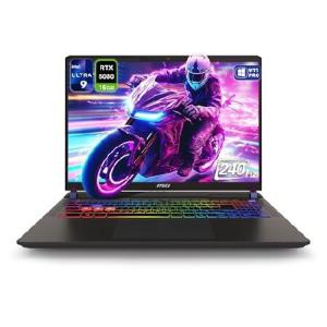 MSI Vector 16 HX AI 400 ゲーミングノートパソコン Intel Ultra 9-275HX 64GB DDR5 RAM 4TB PCIe SSD 16インチ WQXGA (2560x1600) 240Hz ディスプレイ、Nvidia