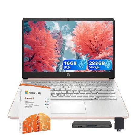 HP Stream 14" HD Laptop, Intel Celeron N150, 16GB ...