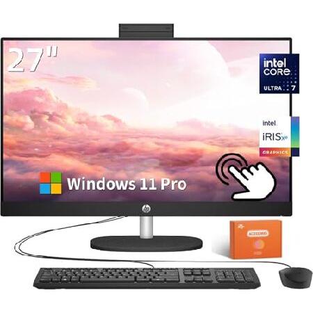 HP 27 Inch All in One Desktop Computer, FHD Touchs...