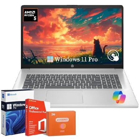 HP 17.3 inch Touchscreen Laptop, 17.3" HD+, AMD Ry...