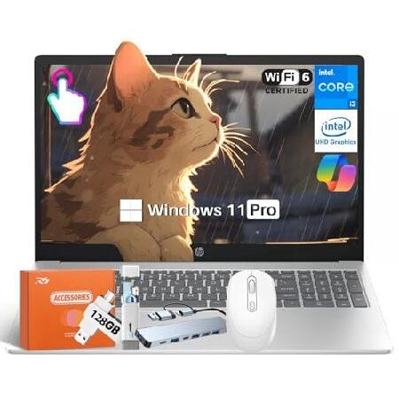 HP 2025 15.6" Laptop, Intel 13th i3-1315U (Up to 4...