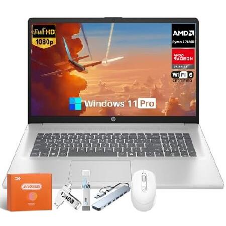 HP 17.3" FHD Laptop, AMD Ryzen 5 7430U 6-Core(Up t...