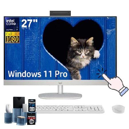 HP 27 All-in-One Desktop Computer - 27" FHD Touchs...