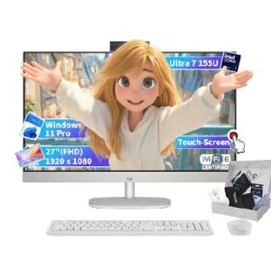HP All-in-One Touchscreen Desktop Computer - 27