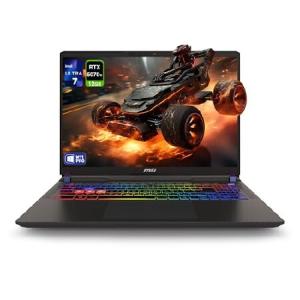 MSI Vector 16 HX AI Gaming Laptop, Intel Ultra 7-255HX, 64 GB DDR5 RAM, 2 TB PCIe SSD, 16” FHD+ (1920x1200) 144Hz Display, Nvidia G-Force RTX 5070Ti,