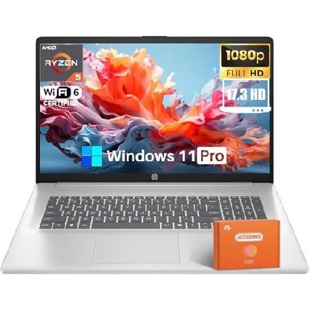 HP 17 inch Business Laptop, AMD Ryzen 5 7430U Proc...