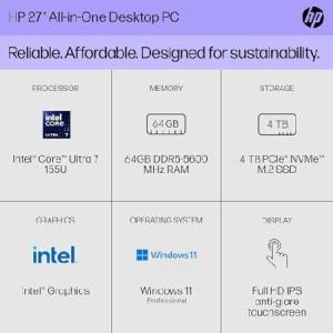 HP 27 inch All-in-One T...の詳細画像1