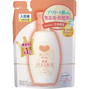 牛乳石鹸　カウブランド　無添加保湿バスミルク　つめかえ　480ml｜awaawaya