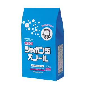 シャボン玉　粉せっけん　スノール　2.1Kg　紙袋｜awaawaya