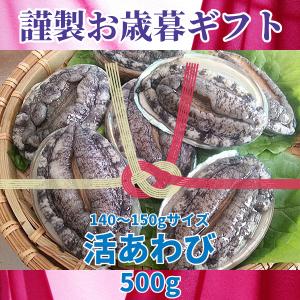 生きているから肝までお刺身品質 活あわび 140〜150gサイズ ギフト500g