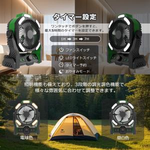 卓上扇風機 扇風機 usb 静音 強力 小型 ...の詳細画像4