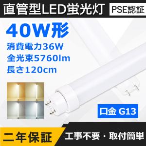 直管LED蛍光灯 32W形 830mm 消費電力15W 2400lm G13口金 FL32S FLR32