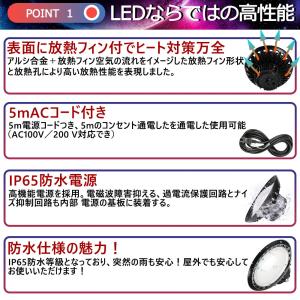 高天井用 ダウンライト LED投光器 100W...の詳細画像5