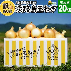 【訳あり】玉ねぎ たまねぎ 淡路島 淡路島たまねぎ 淡路島玉ねぎ タマネギ 玉葱 20キロ　淡路島産 ケンちゃんファーム