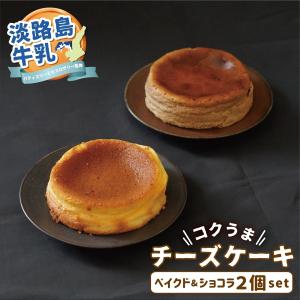 チーズケーキ ベイクド チョコ チョコレート ケーキ ショコラ ホール 5号 15cm 食べ比べセット 誕生日 2021 ギフト プレゼント｜awajishima-farm