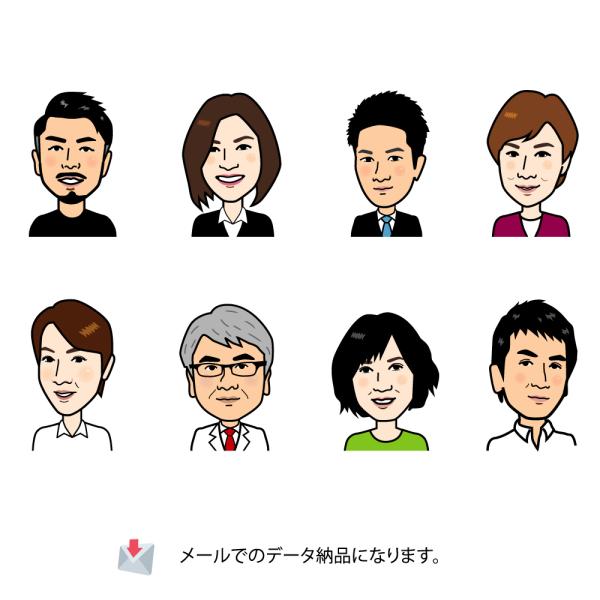 似顔絵 作成 / 写真をメールか郵送でお送り頂き似顔絵を描きます。納品はメールでデータをお送りします...