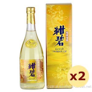 泡盛 古酒 久米島の久米仙 / ブラック 5年古酒 40度,720ml ×2本セット
