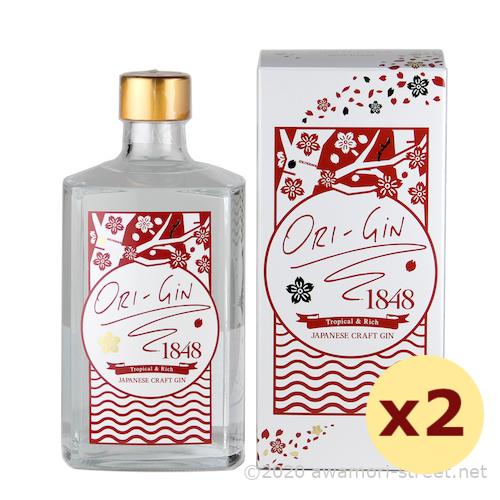 クラフトジン 瑞穂酒造 / ORI-GiN1848 48度,500ml x 2本セット / 贈り物 ...