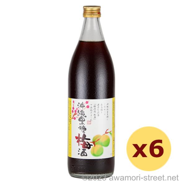 泡盛 リキュール 崎山酒造廠 / 沖縄黒糖梅酒 12度,900ml x 6本セット / 贈り物 ギフ...