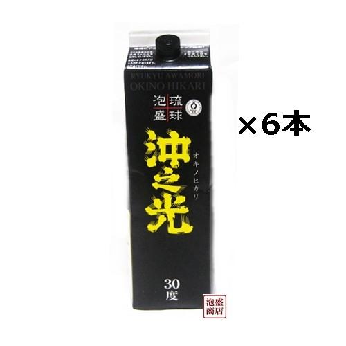 沖之光  紙パック  泡盛　30度  1800ml×6本セット（1ケース）   宮古島　お酒