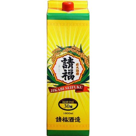 泡盛　請福酒造　直火　30度1升紙パック（1800ml）