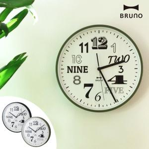 BRUNO ブルーノ 壁掛け時計 BCR016 電波コレクションフォントクロック [時計 壁掛け 掛け時計 ウォールクロック おしゃれ デザイン 子供 ギフト] 人気｜awatsu-com