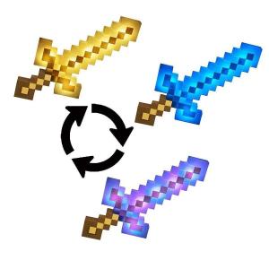 歳暮 マイクラ グッズ マインクラフト 武器 剣 マインクラフト ライト&amp;サウンド・アドベンチャーソード 3種類の光の変化
