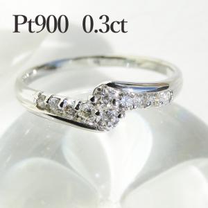 K18YG PG WG 0.30ct クロス ダイヤモンド リング ジュエリー 0.3