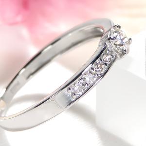Pt900 0.30ct ダイヤモンド リング...の詳細画像1