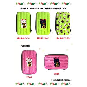 招き猫デザイン ミニハードケース ストラップ付...の詳細画像2