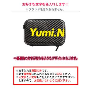文字切れ名入れ フラット ミニハードケース ス...の詳細画像1