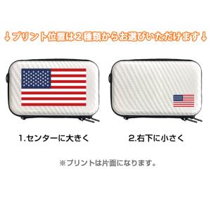 国旗プリント フラット ミニハードケース スト...の詳細画像2