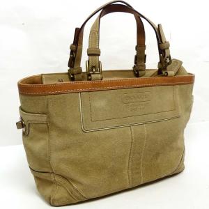 COACH / コーチ スエード トートバッグ / ハンドバッグ 【中古】｜awesome2018