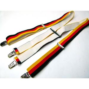 ドイツ国旗配色サスペンダー(メンズ・レディース)【中古】【メール便可】【MEN'S Suspender】｜awesome2018
