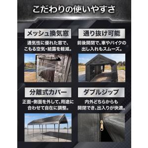 awnec ガレージテント カーポート 3×6...の詳細画像4
