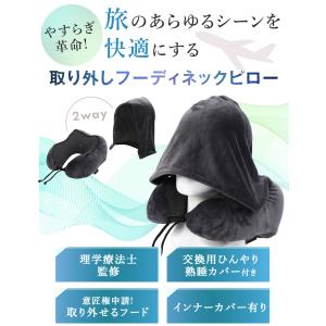 ネックピロー 取り外しフード 交換用ひんやりカ...の詳細画像1