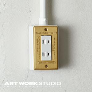 アートワークスタジオ公式 ARTWORKSTUDIO スイッチカバー TK-2093 BRASS Switch plate 3｜aws